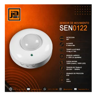 * SENSOR DE MOVIMIENTO 360° PARA TECHO - Vista 2