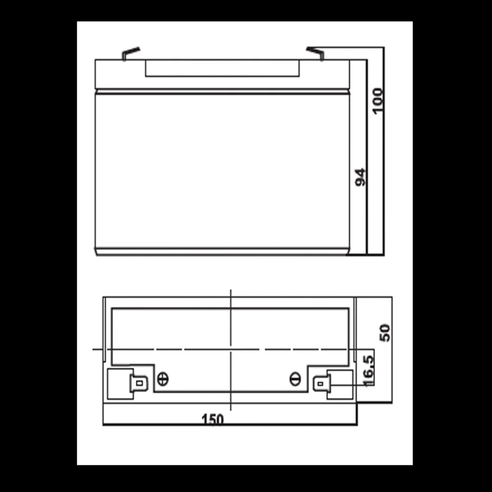BATERIA ELECTROL.ABSORBIDO 6V-10AH