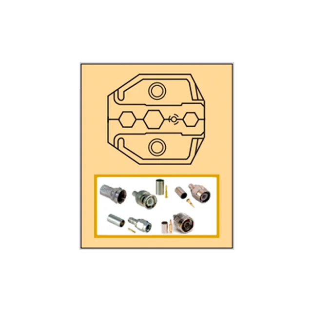 CRIMPEADORA METALICA CON RATCHET PARA TERMINALES COAXIALES F/BNC/TNC/SMA.