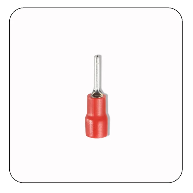 TERMINAL PIN AIS. L. 12 2,5MM ROJO