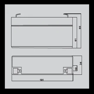 BATERIA ELECTROL.ABSORBIDO 12V-2.3A - Vista 2