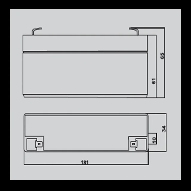 BATERIA ELECTROL.ABSORBIDO 12V-2.3A