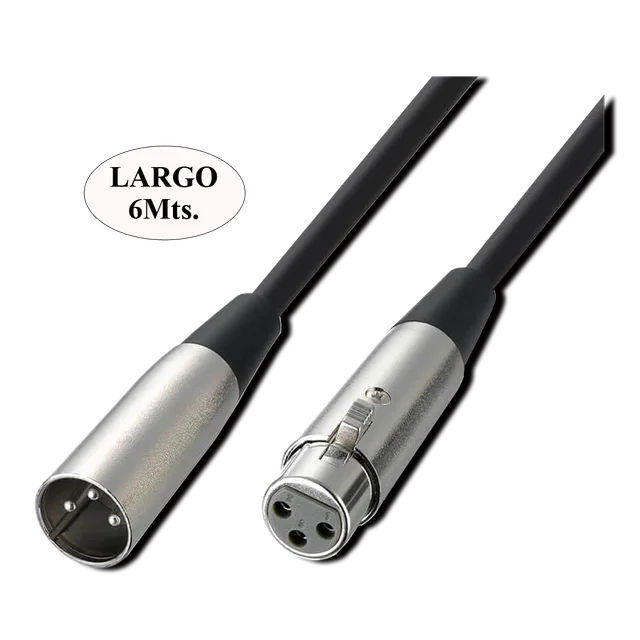 CABLE P/MIC CANON MACH-HEMBR - 6MTS
