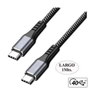 CABLE USB C MACH-MACH 4.0 40GBPS 1M - Vista 1