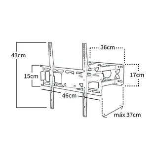 SOPORTE MOVIL DOBLE BRAZO PARA TV LED/LCD DE 20-60"  - Vista 2