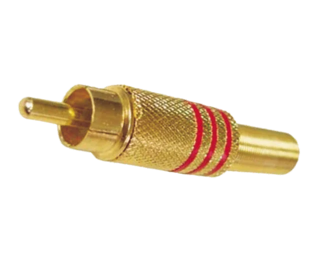 RCA MACHO DORADO C/RESORTE ROJO