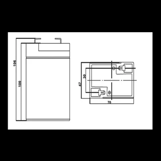 BATERIA ELECTROL.ABSORBIDO 6V-4.5AH - Vista 2