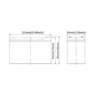 BATERIA ELECTROLITO 12V 7,2AH - Vista 1