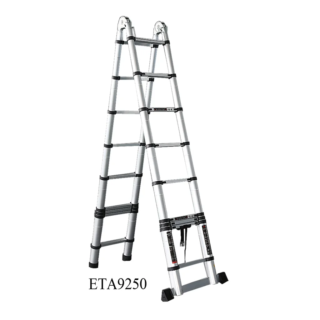 ESCALERA TELESCOPIA DE ALUMINIO 9+9