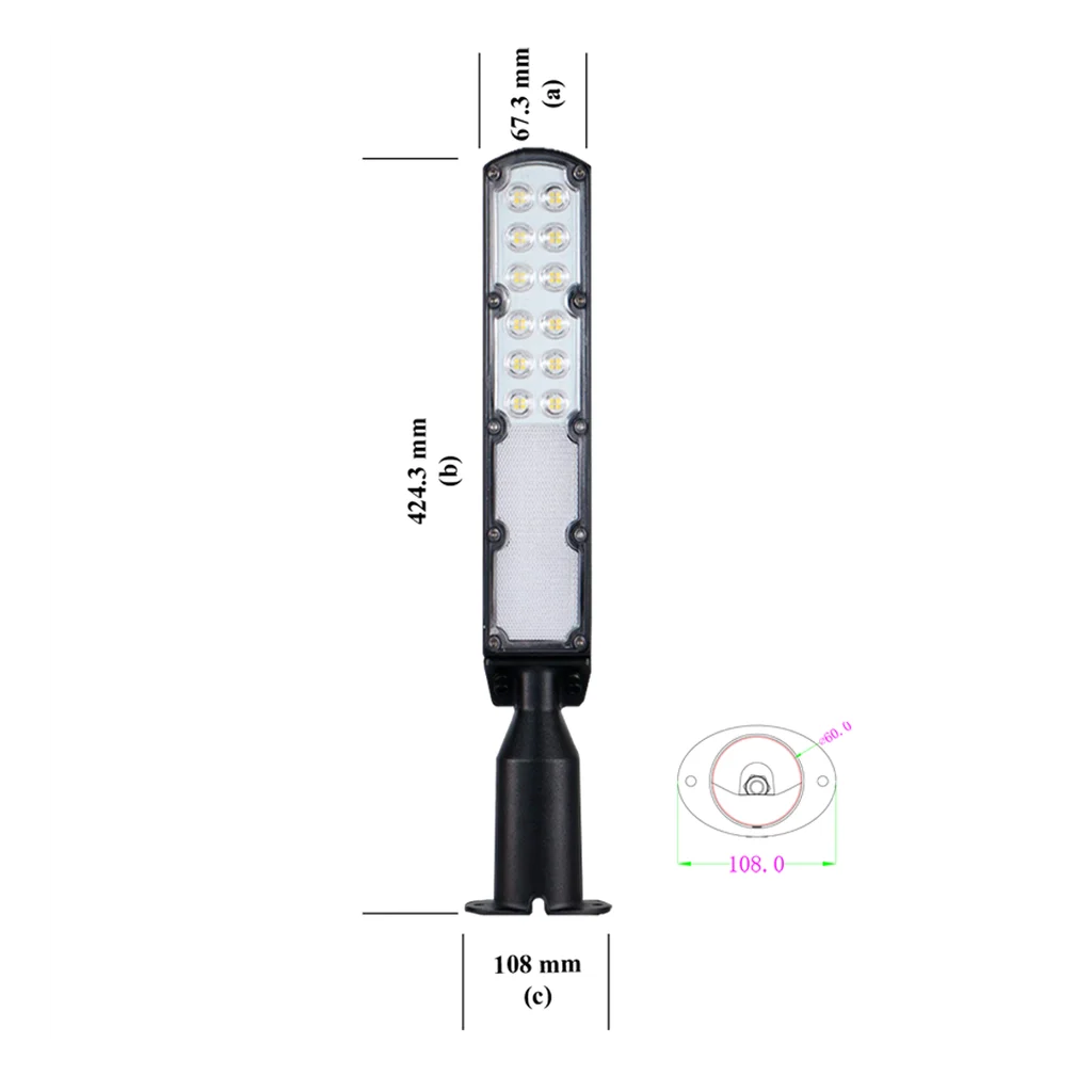 LUMINARIA LED P/ALUMB. PUB. DE 30w