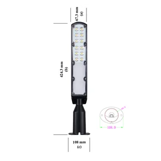 LUZ LED P/ALUMBRADO PUBLICO DE 30w C/SENSOR CREPUSCULAR.  - Vista 2