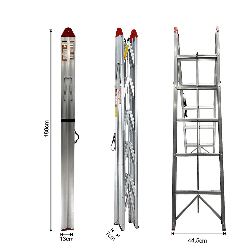 ESCALERA DE ALUMINIO,5+5,MOD.STICK.