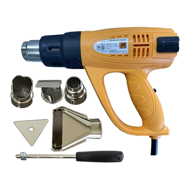 PISTOLA DE CALOR 2000W + 6 accesor