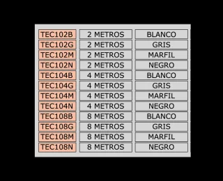CABLE PROLONG TELEF 8MT NEGRO - Vista 2