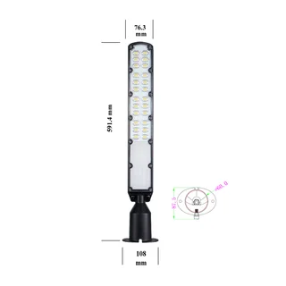 LUMINARIA LED P/ALUMB. PUB. DE 100w - Vista 6