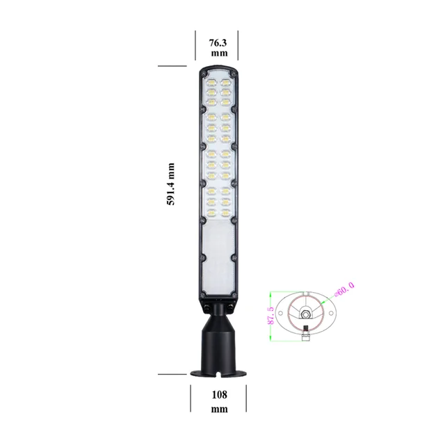 LUZ LED P/ALUMBRADO PUBLICO DE 100w C/SENSOR CREPUSCULAR. .