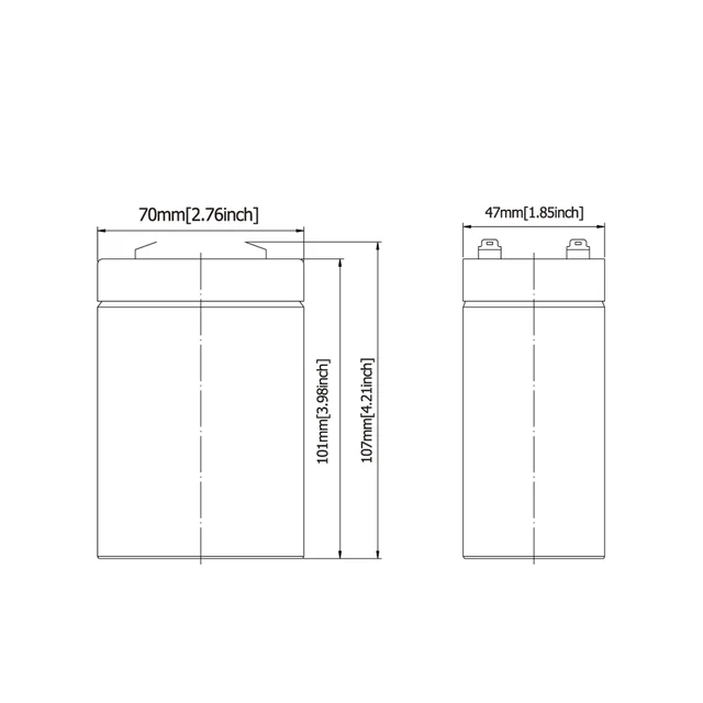 BATERIA ELECTRO. ABSORBIDO 6V-4.0AH