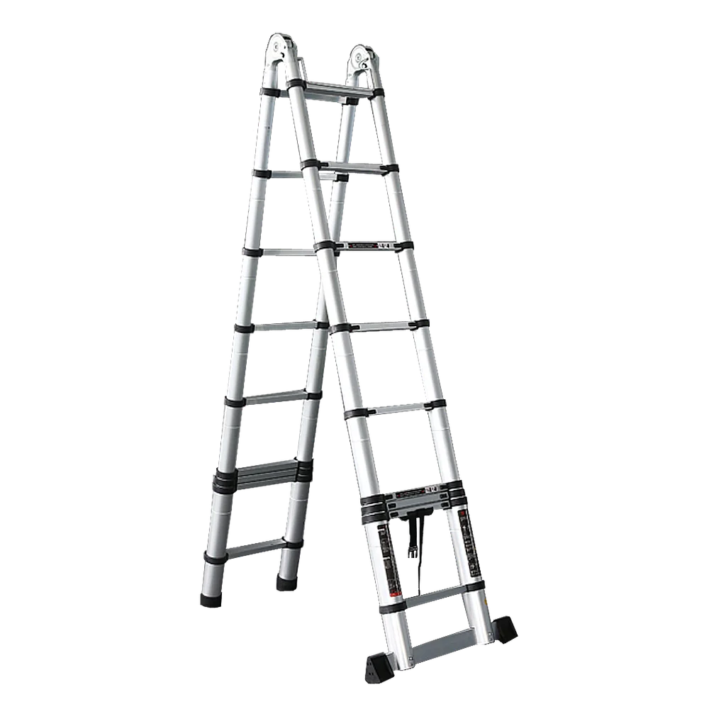 ESCALERA TELESCOPIA DE ALUMINIO 9+9