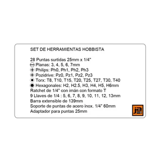 SET DE 39 DESTOR/TUBOS PTAS+RATCHET - Vista 1