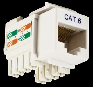 KEYSTONE JACK RJ-45 CAT 6 - Vista 1