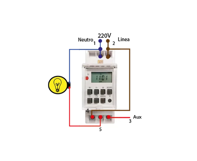 TIMER DIGITAL P/RIEL DIN JA-1670