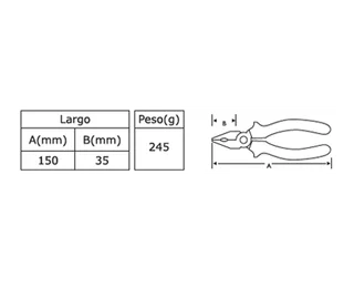 PINZA COMBINADA DE 6" - Vista 1