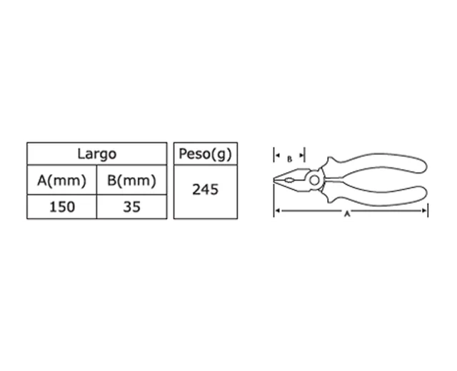 PINZA COMBINADA DE 6"
