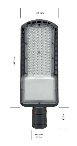 LUZ ALUMBR PUBL LED JA-4100 100W - Vista 2