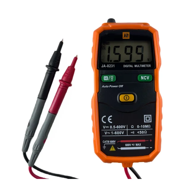 * TESTER DIGITAL PROFESIONAL INTELIGENTE, CON DETECTOR DE VOLTAJE SIN CONTACTO. SIN PILAS.