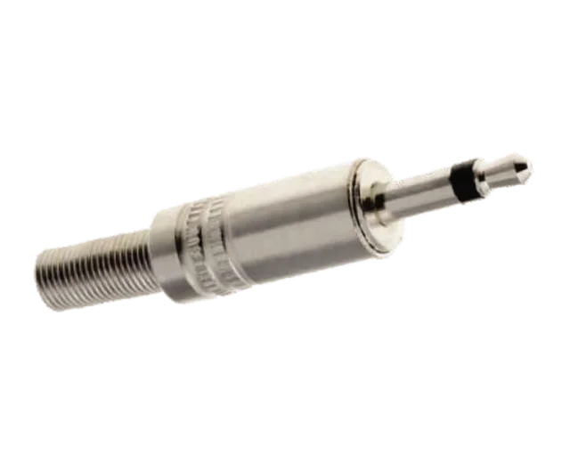 PLUG 3.5MM MONO METAL C/RESORTE