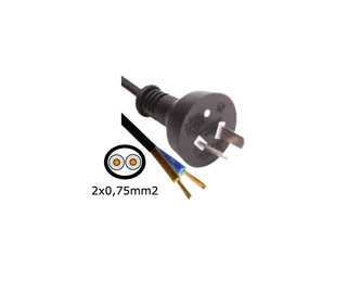 CABLE 250V 10A 2 PINES INTERLOCK - Vista 1
