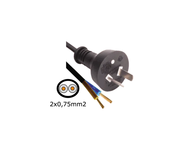 CABLE 250V 10A 2 PINES INTERLOCK