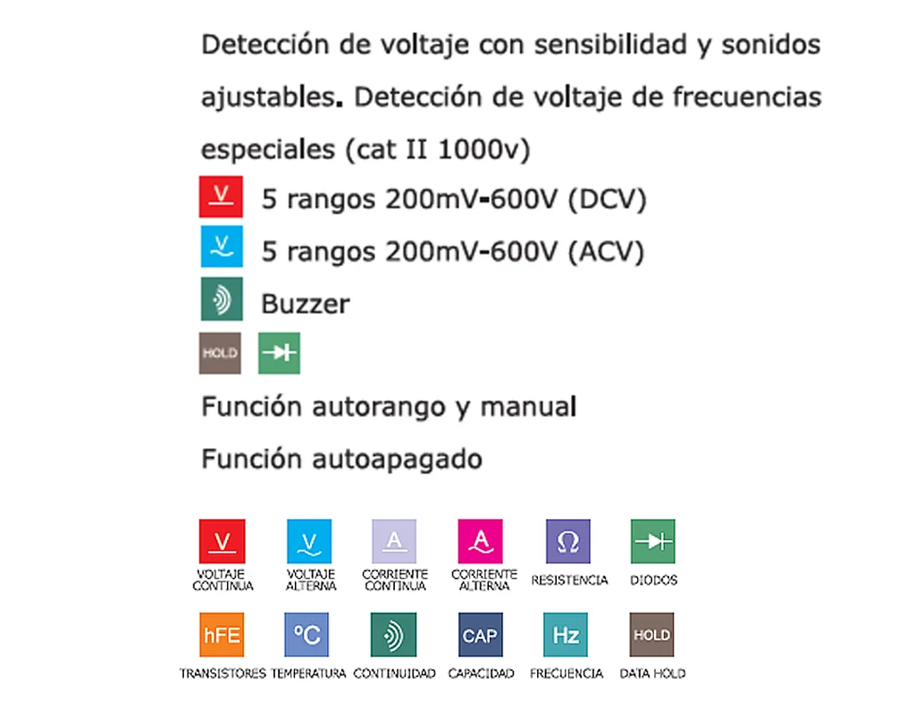 * TESTER DIGITAL TIPO LAPIZ MULTITESTER DE AUTORRANGO AC/DC Y DETECTOR DIGITAL. SIN PILA.