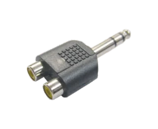 ADAPT. PLUG 6.5 MONO - 2 JACK RCA - Vista 1