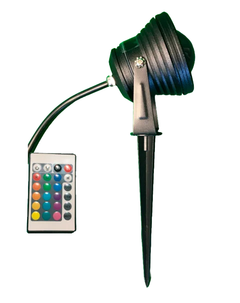 LUZ LED 10W ESTACA PARA JARDIN RGB