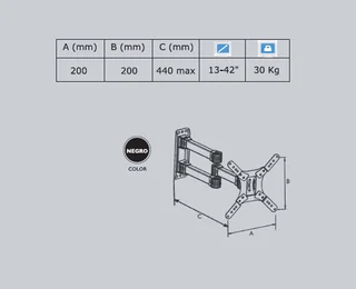 SOPORTE PARA LCD ARTICULADO JA-205X - Vista 1