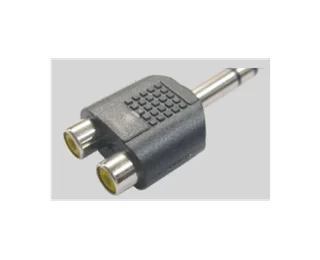 ADAPT. PLUG 6.5ST - 2 JACK RCA - Vista 1