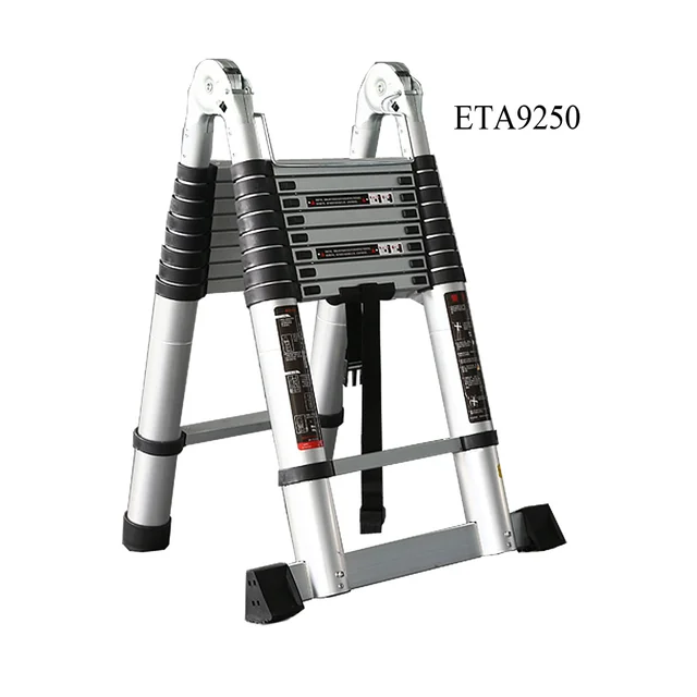 ESCALERA TELESCOPIA DE ALUMINIO 9+9