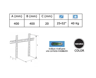 SOPORTE PARA LCD FIJO JA-506X - Vista 1