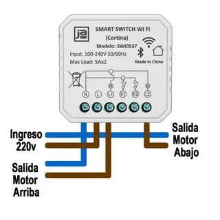 * MINI SMART SWITCH WIFI PARA CORTINAS ENROLLABLES (MOTORIZADAS) - Vista 3