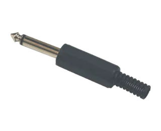PLUG 6.3MM MONO C/COL PLAST - Vista 1