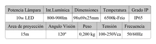 REFLECTOR LED 10W SMD BCO FRIO - Vista 1