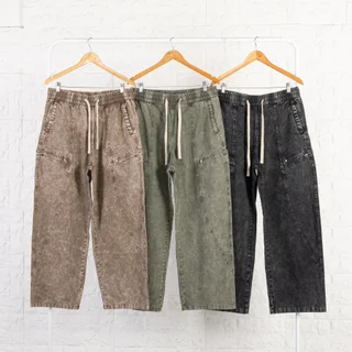 IMJ0228 - Pantalón Baggy Cargo Invisible Cintura con Elástico Ajustable - Vista 5