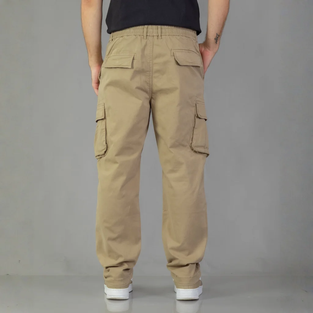 IMJ0119 - Pantalón Regular Fit Cargo Elastizado Cordón Regulable