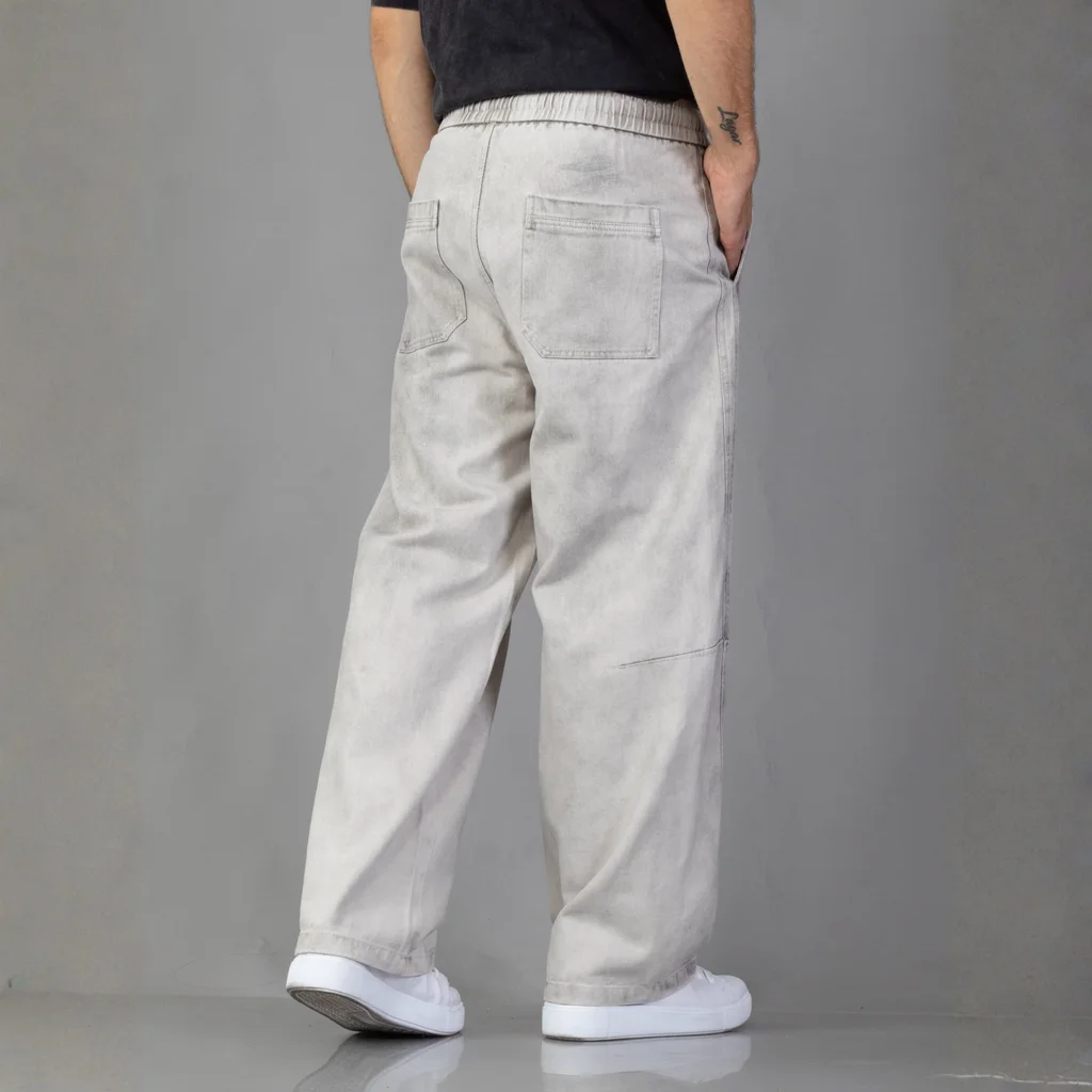 IMJ0263 - Pantalón Baggy Cintura con Elástico Ajustable