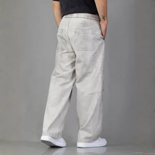 IMJ0263 - Pantalón Baggy Cintura con Elástico Ajustable - Vista 3