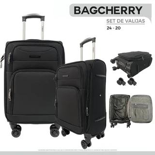 SET X 2 CHERRY TELA NEGRO - Vista 1