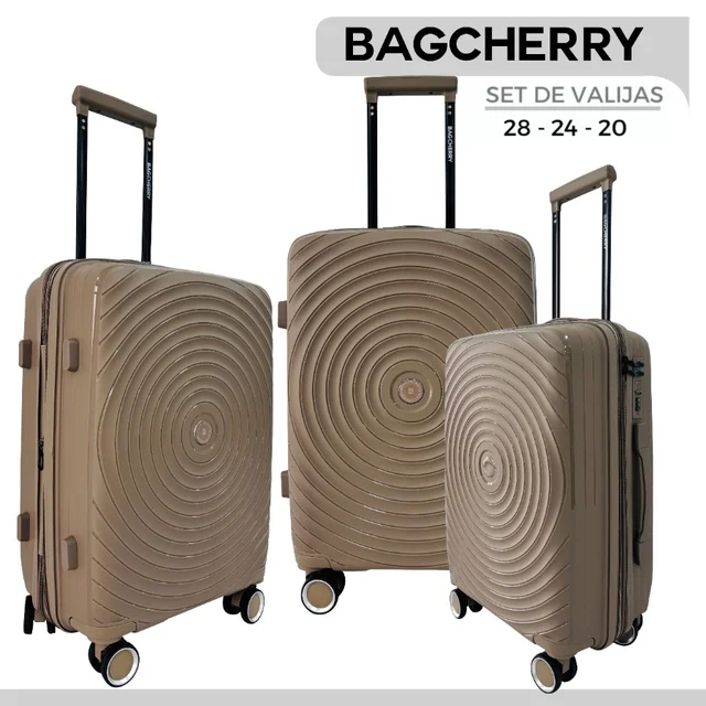 SET X 3 CHERRY PP BEIGE
