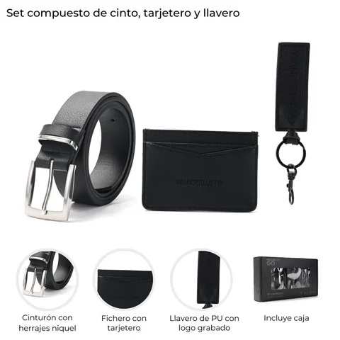 43418 SET LLAVERO, TARJETERO Y CINTURON
