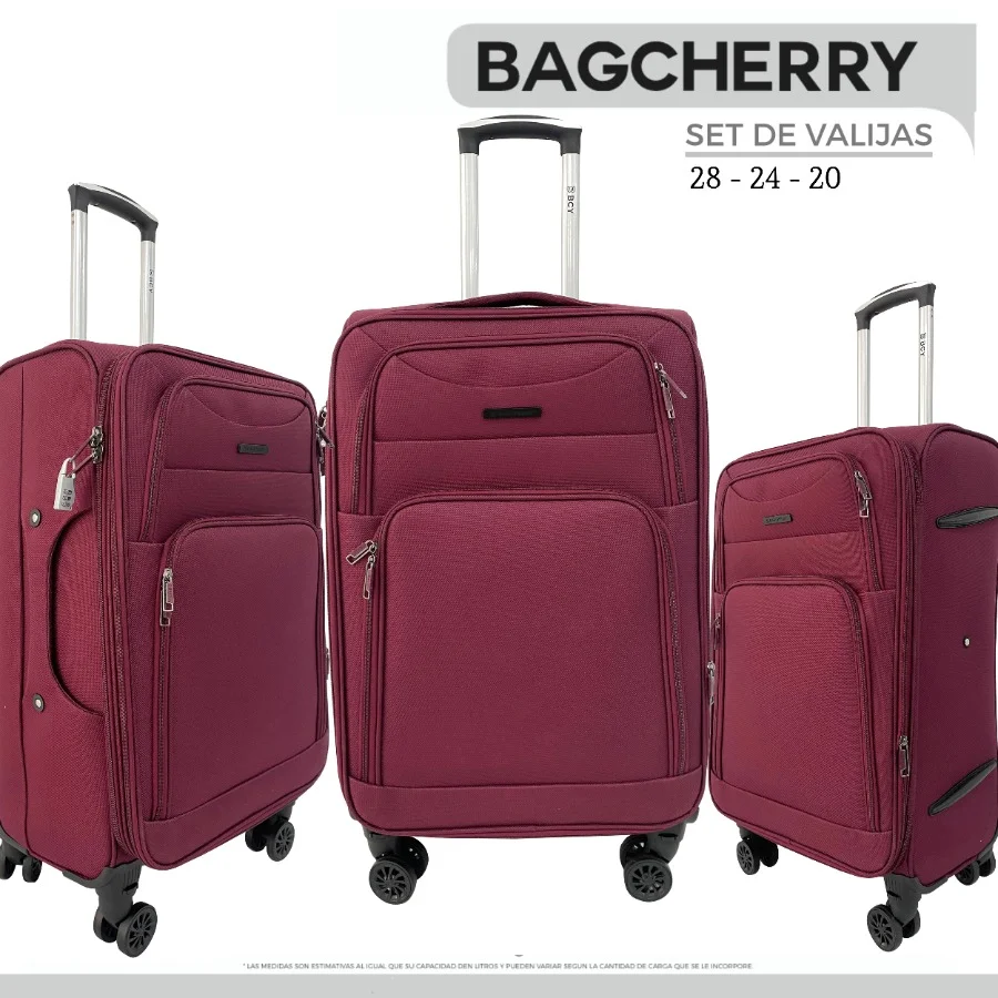 SET X3 VALIJAS BAGCHERRY